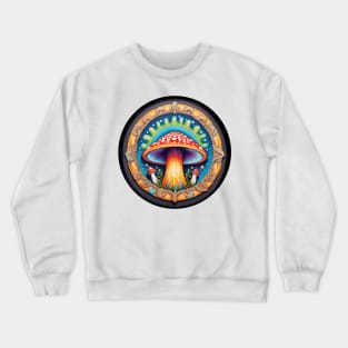 Mushroom Mandala - Red Cap Crewneck Sweatshirt